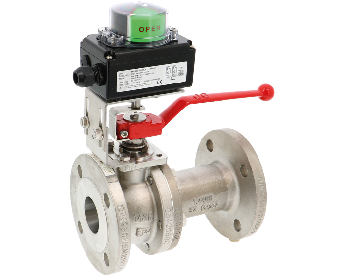 340/316IIT stainless steel ball valve + limit switch box SF012